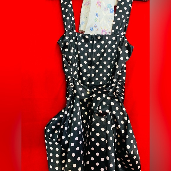 🎀TeezeMe pink and black polka dot dress bow back🎀 - Picture 8 of 12